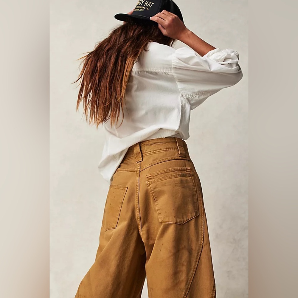 FREE PEOPLE Chill Vibes Wide Leg Jeans - Picture 10 of 11